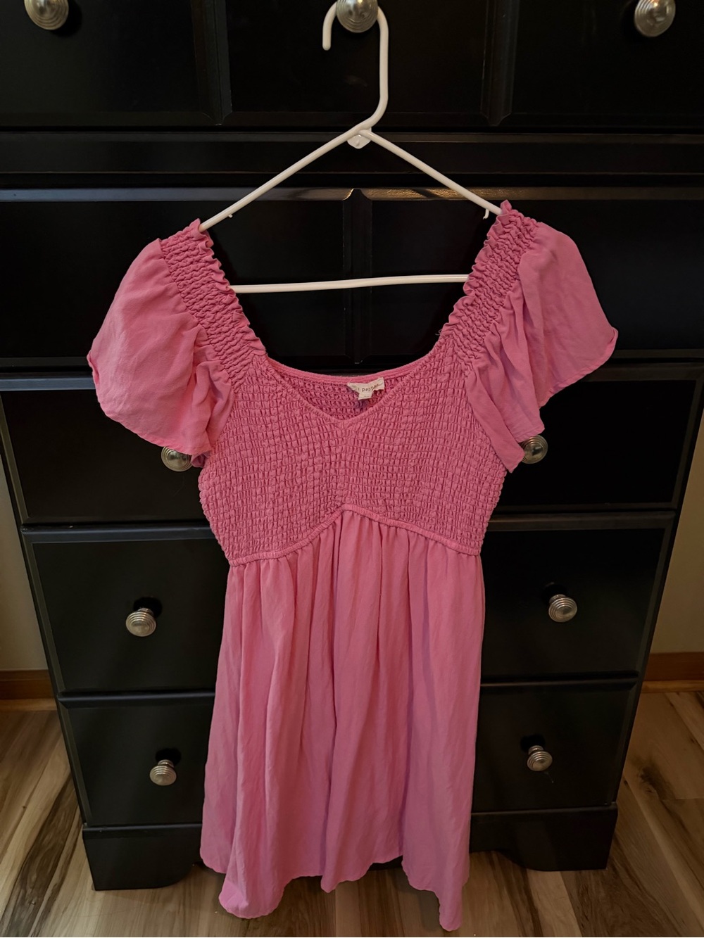 Blu Pepper Pink Smocked Mini Dress